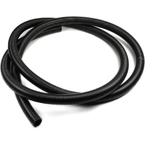 Jutagoss 0.9 "ID.x 9.84ft أنابيب الأسلاك المموجة غير المنفصلة، ​​أنابيب مرنة من البولي إيثيلين لحماية الأسلاك باللون الأسود قطعة واحدة in Kuwait