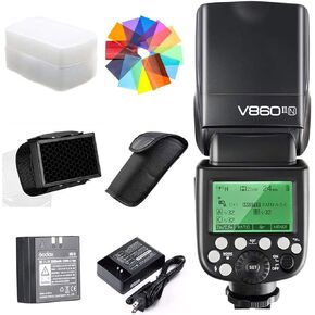 فلاش كاميرا Godox V860III-S لكاميرا سوني، 2.4G TTL 1/8000S HSS 7.2V/2600mAh بطارية ليثيوم أيون [محدثة] Speedlite متوافق مع كاميرات Sony a9 a7 a7II a7III a7R III a7RII a7SII a6000 a6300 a6500