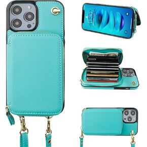 Bocasal Multi-Slot Crossbody Wallet Case for iPhone 14 Pro Max, Black in Kuwait