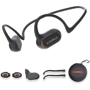 LIVALL LTS21 Open Run Pro - Open Ear Wireless Bluetooth 5.2 Sport Headphones, Sweatproof Waterproof Lightweight Wireless Earphones for Running, Gym, Cycling Headset, with Helmet Brackets in Kuwait
