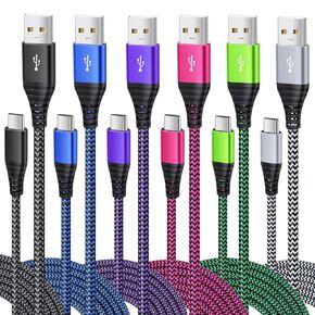 Besgoods 4 حزمة كابل USB من النوع C بطول 10 أقدام، كابل USB C طويل، كابل شحن سريع من النوع C متوافق مع Samsung Galaxy Note 8 9 S8 S9 S10، LG V30 V20 G5 G6، Google Pixel والمزيد in Kuwait