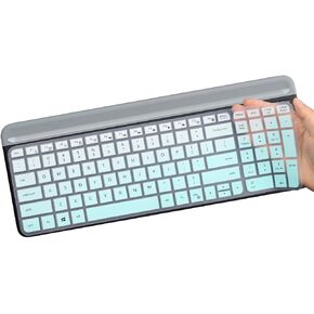 Keyboard Cover for Logitech MK470 & Logitech K585 K580 & MK470 Wireless Ultra Thin Silicone Keyboard Protector Skin-Clear in Saudi Arabia
