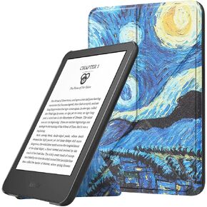 حافظة FANRTE تناسب جهاز Kindle الجديد مقاس 6 بوصات (إصدار الجيل الحادي عشر - 2022)، غطاء هيكل أوريغامي خفيف الوزن مع تنبيه/غفو تلقائي للقارئ الإلكتروني Kindle 2022 الجيل الحادي عشر، سماء مرصعة بالنجوم in Kuwait