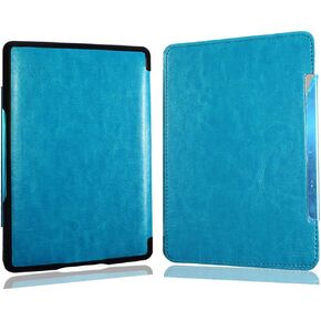 Kindle 4/5 (D01100) Cover, Black Leather Folio Case for Kindle Basic 4/5, Portable, Protects from Scratches & Dust, Easy to Carry in Kuwait