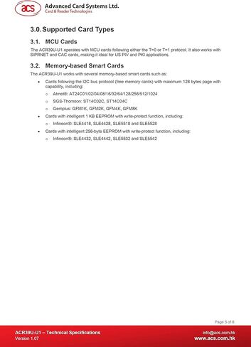 قارئ بطاقات ذكي USB ACS ACR39U-I1 in Saudi Arabia