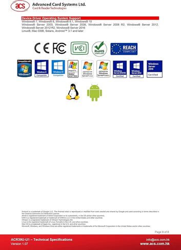 قارئ بطاقات ذكي USB ACS ACR39U-I1 in Saudi Arabia