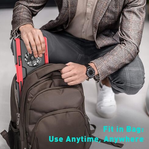 وسادة تبريد للكمبيوتر المحمول DeskLogics مقاس 10-17 بوصة، مروحة تبريد كمبيوتر محمول محمولة لألعاب الكمبيوتر، قابلة للتمديد، قابلة للتعديل، مناسبة للحقيبة، منافذ USB A/C، مروحتان هادئتان، أفكار هدايا - أبيض ورمادي in Kuwait