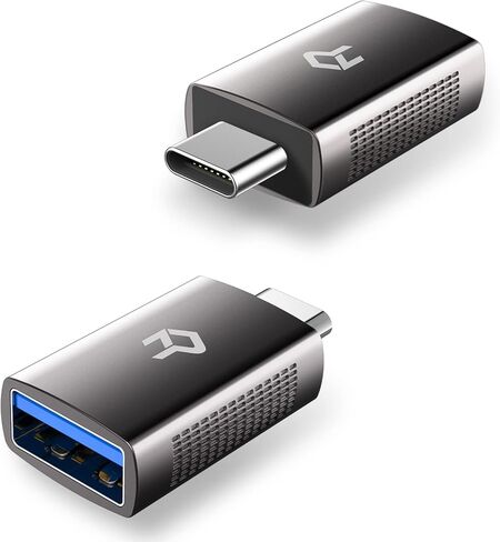 رانكي محول USB C عالي السرعة الى USB-A 3.0، عبوتان، اسود in Kuwait