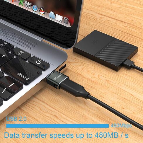 EasyULT USB C Female to USB Male Adapter 4 Pack, Type C Plug Power Converter, Type C to USB A Converter, for Phone 11 12 13 Pro Max, SE, Samsung S20/S10/S9/S8, and Other USB C Devices(Black) in Kuwait