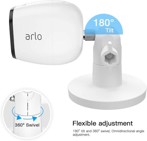 HOLACA Camera 1/4‘’ Magnetic Wall Mount for Arlo Ultra/Ultra 2/Ultra 3 Pro 3 Pro 4 Pro 5S Pro 6 Camera,Compatible with Ring,Eufy, Google Nest, Wyze, Arlo, SimpliSafe, Reolink, and Tapo Cameras-Black in Kuwait