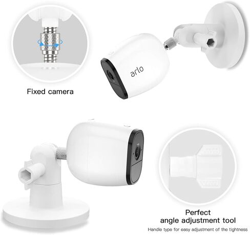 HOLACA Camera 1/4‘’ Magnetic Wall Mount for Arlo Ultra/Ultra 2/Ultra 3 Pro 3 Pro 4 Pro 5S Pro 6 Camera,Compatible with Ring,Eufy, Google Nest, Wyze, Arlo, SimpliSafe, Reolink, and Tapo Cameras-Black in Kuwait