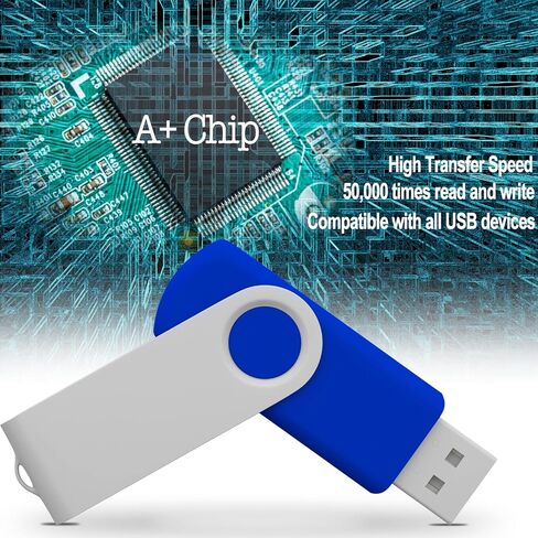 16GB Flash Drive USB 3.0 10 Pack, USB Drive 16GB USB3.0 High Speed 10 PCS Memory Stick JBOS Swivel Thumb Drives Gig Stick Pen Drive for Data Storage, Zip Drive, Jump Drive, Flash Stick, Mixed Colors in Saudi Arabia