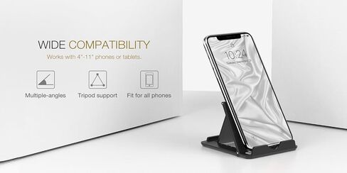 MoKo 2PCS Phone/Tablet Stand, Desktop Holder for 4-11" Device, Fit with iPhone 15/Pro/Plus/Pro Max, iPhone 14 Pro Max/14, iPhone 12/12 pro Max/11, iPad Air 4/Mini 6 2021, iPad 9 10.2, Galaxy S20 in Saudi Arabia