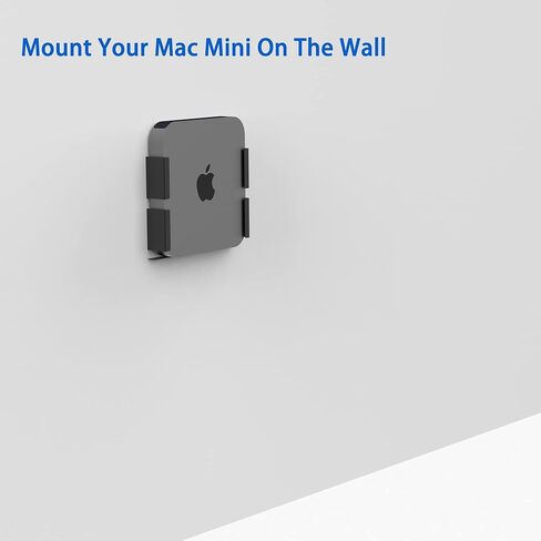 Hikig Mac Mini VESA Mount/Wall Mount/Under Desk Mount, Custom Mount for The Mac Mini, Mac Mini VESA Mounting Stand/Mounting Bracket - Black in Kuwait