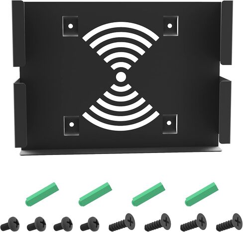 Hikig Mac Mini VESA Mount/Wall Mount/Under Desk Mount, Custom Mount for The Mac Mini, Mac Mini VESA Mounting Stand/Mounting Bracket - Black in Kuwait