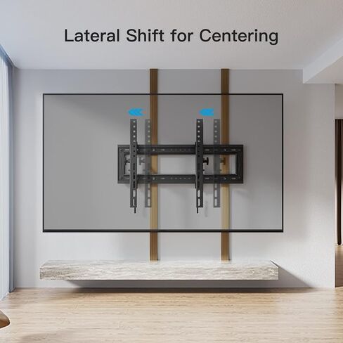 حامل جدار تلفزيون مائل متطور من Pipishell قابل للتمديد لمعظم أجهزة التلفزيون مقاس 50-90 بوصة حتى 132 رطلاً، حامل تلفزيون قابل للإمالة شديد التحمل بحد أقصى VESA 600x400 مم، يناسب مسمار خشبي مقاس 16 و18 و24 بوصة، PIAT2 in Kuwait