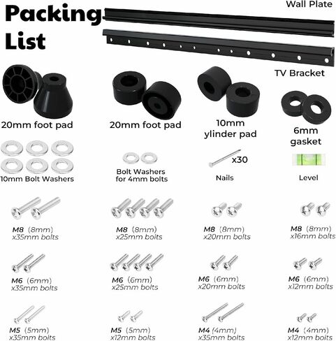 EZISE Studless TV Drywall Mount for 32-75 Inch Flat Screen, Slim No Drill TV Wall Mount Holds up to 150 lbs, No Stud Easy Install with Nails, Max VESA 600x400mm in Saudi Arabia