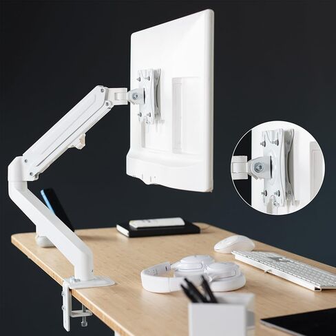 VIVO Adapter VESA Mount Quick Release Bracket Kit, Stand Attachment and Wall Mount Removable VESA Plate for Easy LCD Monitor and TV Screen Mounting, White, STAND-VAD2W in Kuwait
