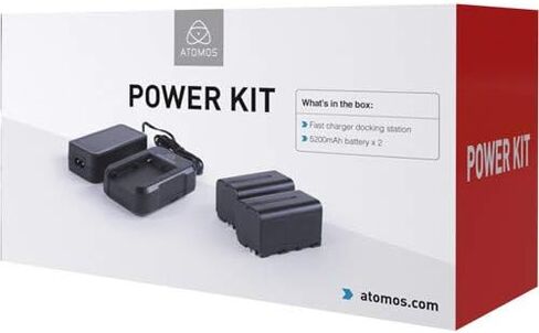 Atomos Shinobi 5 4K HDMI HDR Photo & Video Monitor with Atomos Power Kit & Screen Cleaning Wipes (5-Pack) Bundle in Saudi Arabia
