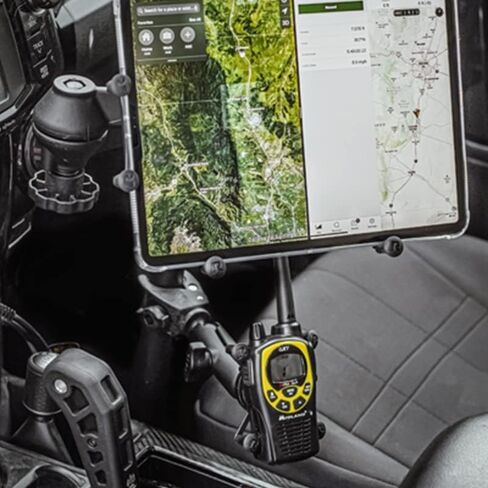 RAM MOUNTS X-Grip Small Phone Mount with RAM Tough-Claw Small Clamp Base RAM-B-400-HOL-UN7BU with Medium Arm for Motorcycle, ATV/UTV, Bike in Saudi Arabia