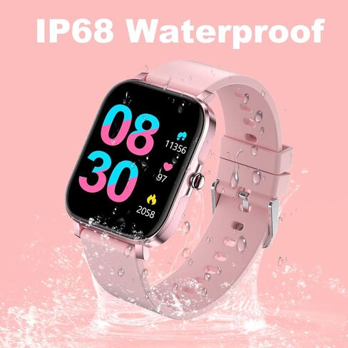 Smart Watch for Men Women SmartWatch 1.83" for iPhone Samsung Android Phone Compatible, Fitness Tracker Watch with Pedometer, Heart Rate/Sleep Monitor, Blood Oxygen, IP68 Waterproof in Kuwait