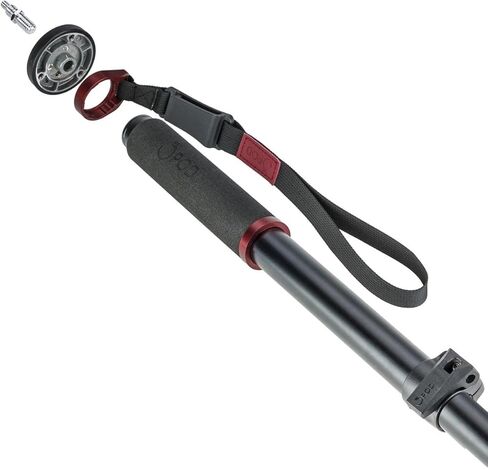 عصا مونوبود محمولة من ألياف الكربون مكونة من 4 أقسام من أوربت لصور وفيديو DSLR، والكاميرات الرياضية، وأرجل حامل ثلاثي القوائم بقاعدة سائلة مع حقيبة. 65" in Kuwait