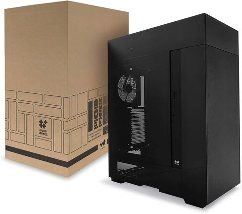 InWin ModFree Deluxe, E-ATX, Full Tower Case, High Airflow, Support 120mm or 140 Fan and up to 420mm AIO, Modular Design for expandability, Tempered Glass Side Panel, Black Color in Saudi Arabia