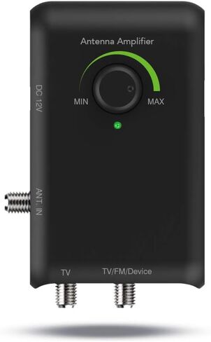 مكبر هوائي معزز ذكي اتش دي من أنتوب، معزز إشارة HDTV عالي الدقة، مكبر صوت مع مخرج مزدوج للأجهزة التليفزيونية والثانية، يعزز استقبال VHF/UHF/FM، متوافق مع جميع العلامات التجارية الهوائية، SBS-602B in Saudi Arabia