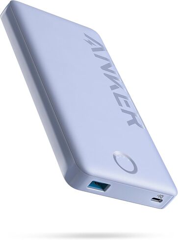 Anker Power Bank, 10,000mAh Portable Charger (PowerCore PIQ), High-Capacity Battery Pack for iPhone 15/15 Plus/15 Pro/15 Pro Max/14/14 Pro/Samsung/Pixel/LG (Cable and Charger Not Included)(Black) in Saudi Arabia