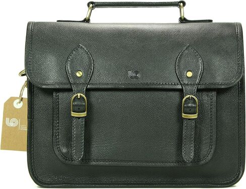 Leftover Studio Pebeled Leather Camera Bag DSLR Messenger Shoulder Case with Removable Camera Caddy 15 Inch Black in Saudi Arabia