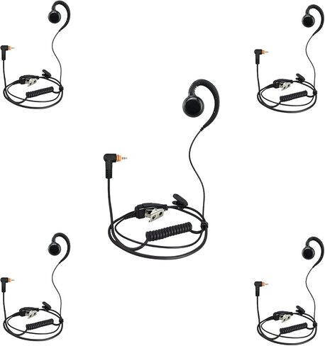ProMax Power 1-Wire C-Shape Swivel Earpiece Headset with in-Line Mic & PTT Button for Motorola Two-Way Radios SL300, SL3500e, SL4000, SL7550e, SL7580, SL8550e, SL1K in Saudi Arabia