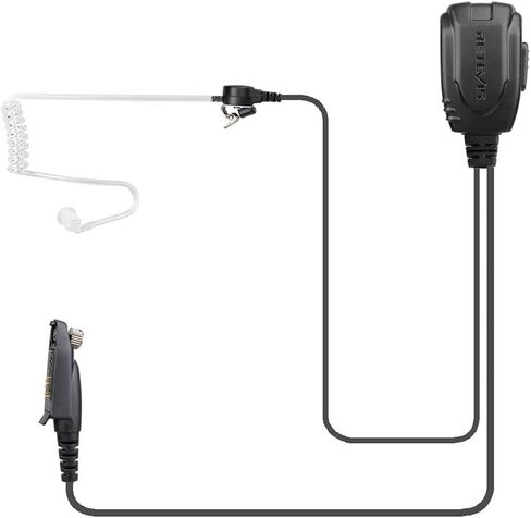 Retevis RT29 Walkie Talkie Earpiece, Compatible RT29 RT47 RT47V RT48 RB23 RB46 RT83 RT87 NR30 Ailunce HD1 Motorola EX500 GP328Plus Two Way Radio, Covert Tube Headset with Mic(1 Pack) in Saudi Arabia