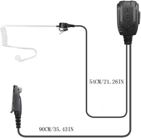 Retevis RT29 Walkie Talkie Earpiece, Compatible RT29 RT47 RT47V RT48 RB23 RB46 RT83 RT87 NR30 Ailunce HD1 Motorola EX500 GP328Plus Two Way Radio, Covert Tube Headset with Mic(1 Pack) in Saudi Arabia