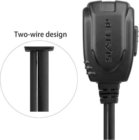 Retevis RT29 Walkie Talkie Earpiece, Compatible RT29 RT47 RT47V RT48 RB23 RB46 RT83 RT87 NR30 Ailunce HD1 Motorola EX500 GP328Plus Two Way Radio, Covert Tube Headset with Mic(1 Pack) in Saudi Arabia