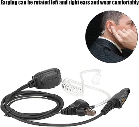 Retevis RT29 Walkie Talkie Earpiece, Compatible RT29 RT47 RT47V RT48 RB23 RB46 RT83 RT87 NR30 Ailunce HD1 Motorola EX500 GP328Plus Two Way Radio, Covert Tube Headset with Mic(1 Pack) in Saudi Arabia