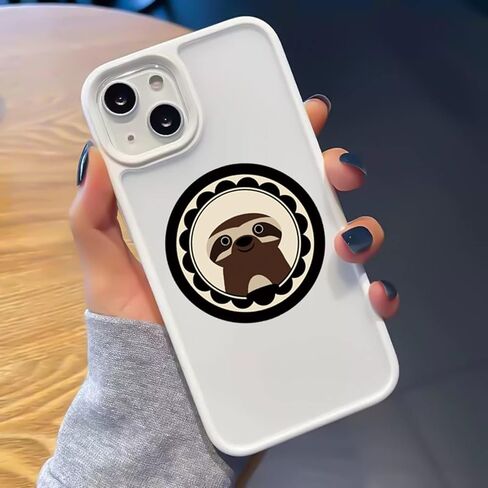 50 قطعة من ملصقات الكسلان اللطيفة مقاومة للماء من الفينيل للجوال واللابتوب وزجاجة المياه ولوح التزلج والامتعة والسيارة وممتص الصدمات والمراة والكتاب والباب والنافذة هدايا للبنات والاطفال والمراهقين in Kuwait