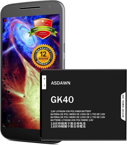ASDAWN GK40 Battery Replacement for Motorola, Moto G4 Play Battery SNN5976A for Motorola E3, E4, G4 Play, G5, XT1601, XT1603, XT1607 XT1609, XT1675, XT1700, XT1765, XT1766, XT1767PP in Saudi Arabia