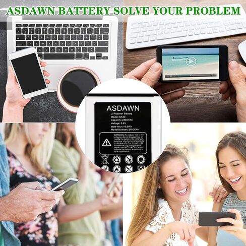 ASDAWN GK40 Battery Replacement for Motorola, Moto G4 Play Battery SNN5976A for Motorola E3, E4, G4 Play, G5, XT1601, XT1603, XT1607 XT1609, XT1675, XT1700, XT1765, XT1766, XT1767PP in Saudi Arabia