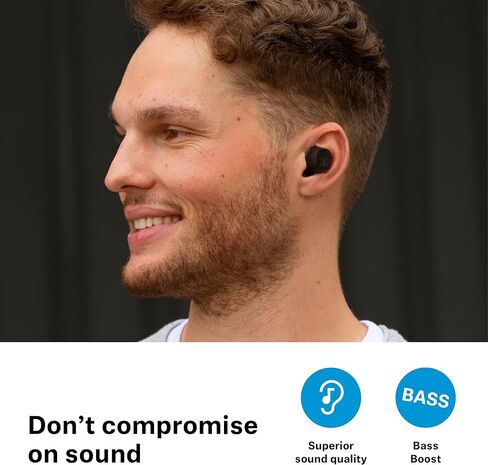 Sennheiser CX Plus In-Ear Bluetooth Headphones, ANC, 24hr Battery, Black in Saudi Arabia