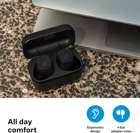Sennheiser CX Plus In-Ear Bluetooth Headphones, ANC, 24hr Battery, Black in Saudi Arabia