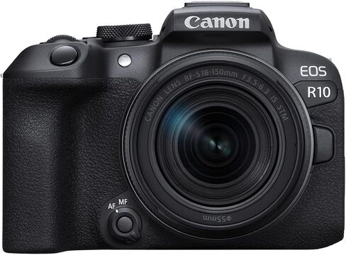 Canon EOS R10 Mirrorless Camera w/RF-S18-150mm f/3.5-6.3 is STM Lens Kit (Renewed) in Kuwait