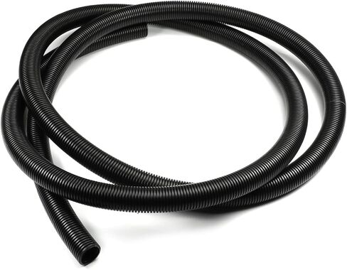 Jutagoss 0.9 "ID.x 9.84ft أنابيب الأسلاك المموجة غير المنفصلة، ​​أنابيب مرنة من البولي إيثيلين لحماية الأسلاك باللون الأسود قطعة واحدة in Kuwait