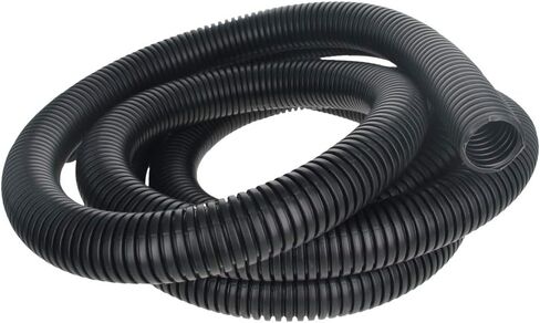 Jutagoss 0.9 "ID.x 9.84ft أنابيب الأسلاك المموجة غير المنفصلة، ​​أنابيب مرنة من البولي إيثيلين لحماية الأسلاك باللون الأسود قطعة واحدة in Kuwait