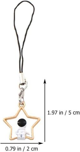 ULTECHNOVO Phone Charms Strap, Astronaut Pendant Phone Charm Cell Phone Hanging Charm Keychain Pendants(2Pcs) in Kuwait