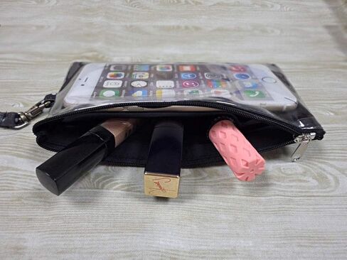 Phone Wristlet Purse 2 in 1 Pouch w/Clear View Window Touch Screen & Detachable Neck Strap Lanyard, Wristlet Strap for iPhone 15/14 Pro Max, 15/14 Plus; Samsung S23+, A54, Z Fold5 (Blue) in Saudi Arabia