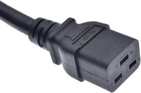 Toptekits Heavy-Duty Power Cord NEMA L6-20P to C19 for PDU and UPS 10ft/3m, 20A, 250V, 12AWG, IEC-320-C19 to NEMA L6-20P Power Cable, UL Listed in Saudi Arabia