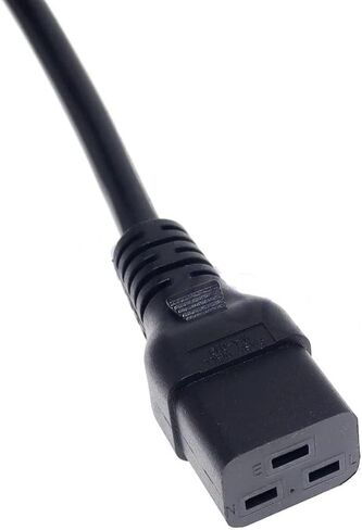 Toptekits Heavy-Duty Power Cord NEMA L6-20P to C19 for PDU and UPS 10ft/3m, 20A, 250V, 12AWG, IEC-320-C19 to NEMA L6-20P Power Cable, UL Listed in Saudi Arabia