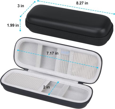 حامل مقلمة Lacdo Apple لقلم Apple (USB-C)، قلم Apple Pencil 2nd/1st، قلم iPad Pro Pen، ملحقات قلم Apple، قلم Samsung Stylus، كابل USB، حقيبة حمل واقية صلبة لسماعات الأذن، أسود in Kuwait