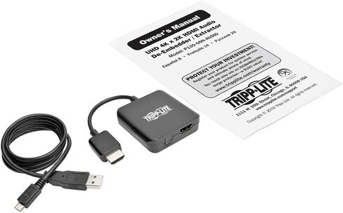 Tripp Lite HDMI Audio De-Embedder / Extractor, UHD 4K x 2K @ 30Hz (P130-000-AUDIO) in Kuwait