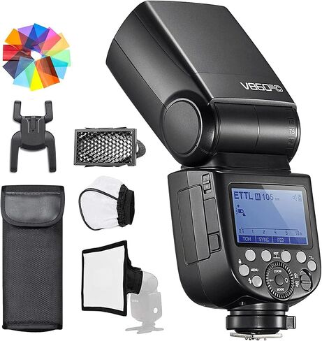 Godox V850III Camera Flash 2.4G 1/8000s HSS, Speedlight 1.5s Recycle time | 2600mAh Li-ion Battery, for DSLR Cameras Photography in Saudi Arabia